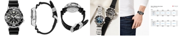 Seiko Men's Automatic Prospex Diver Black Silicone Strap Watch 42.4mm